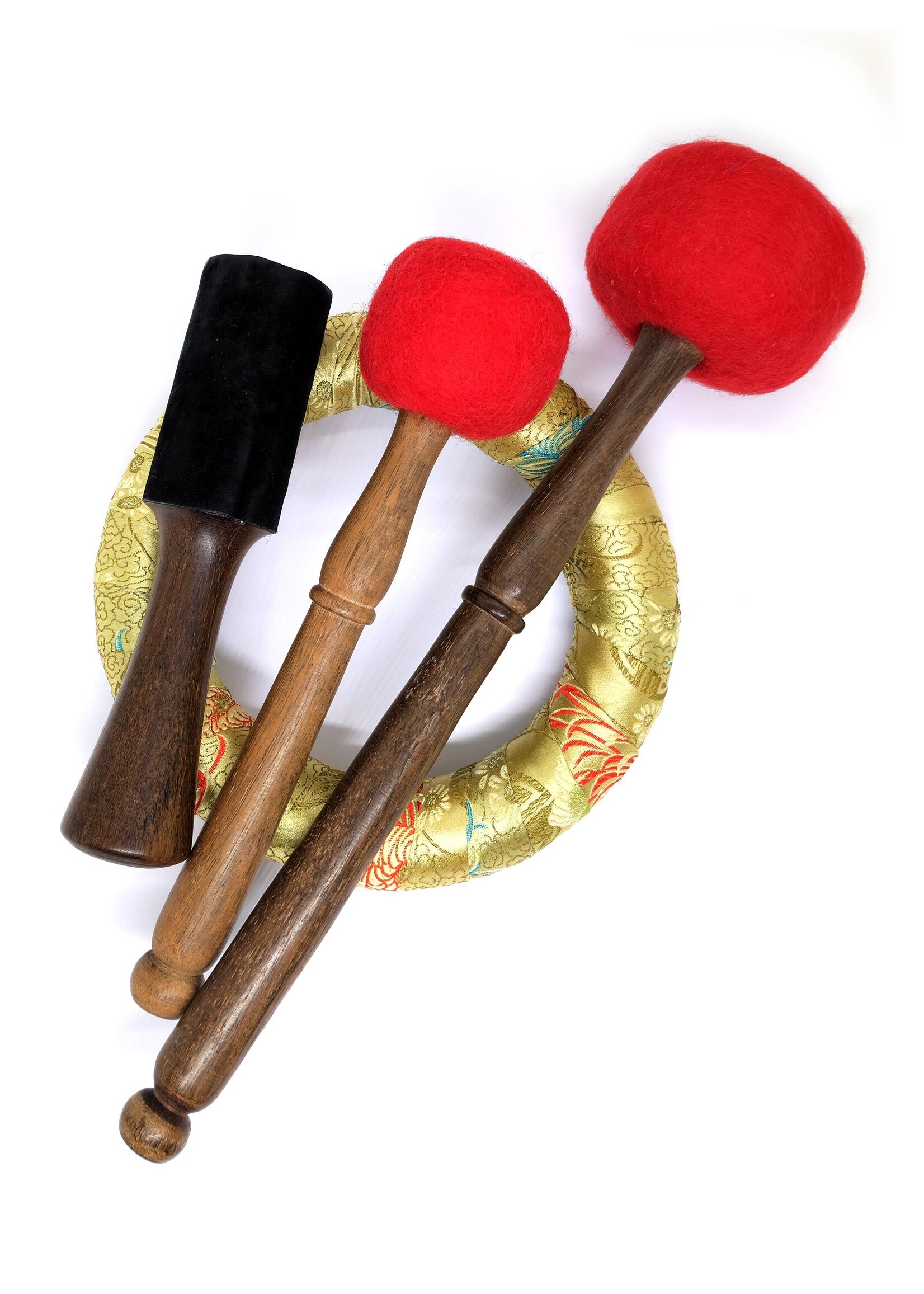 Bol chantant tibétain artisanal, sculpté d'un bouddha et d'un mantra, Ø 27cm, 2kg