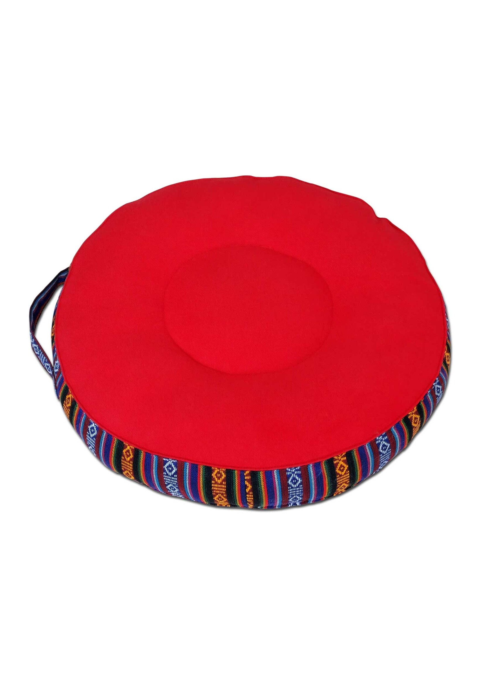 Coussin de méditation tibétain Zafu, en coton avec rembourrage en Kapok