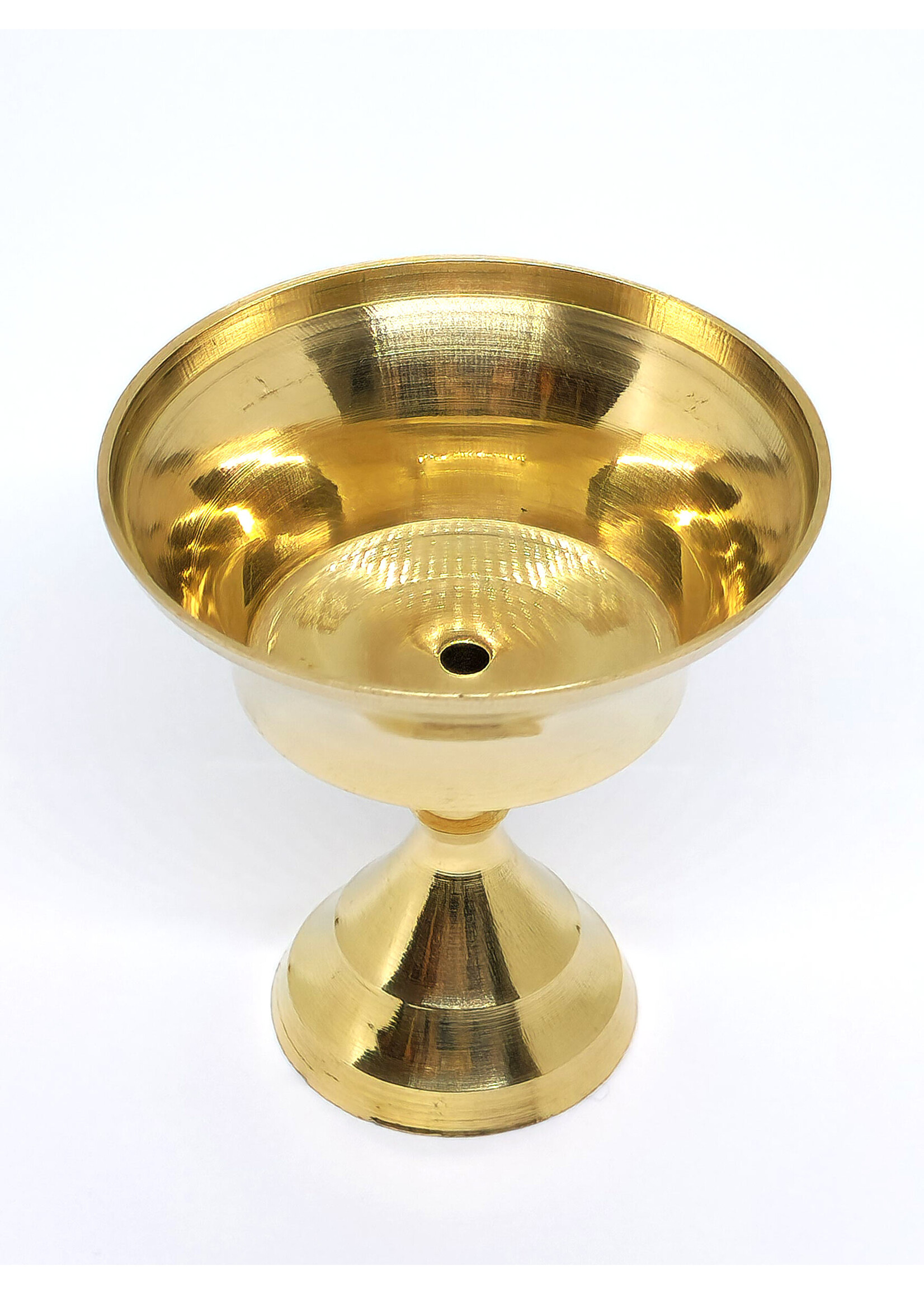 Tibetan Butter Lamp, Made of Brass, small, 6cm