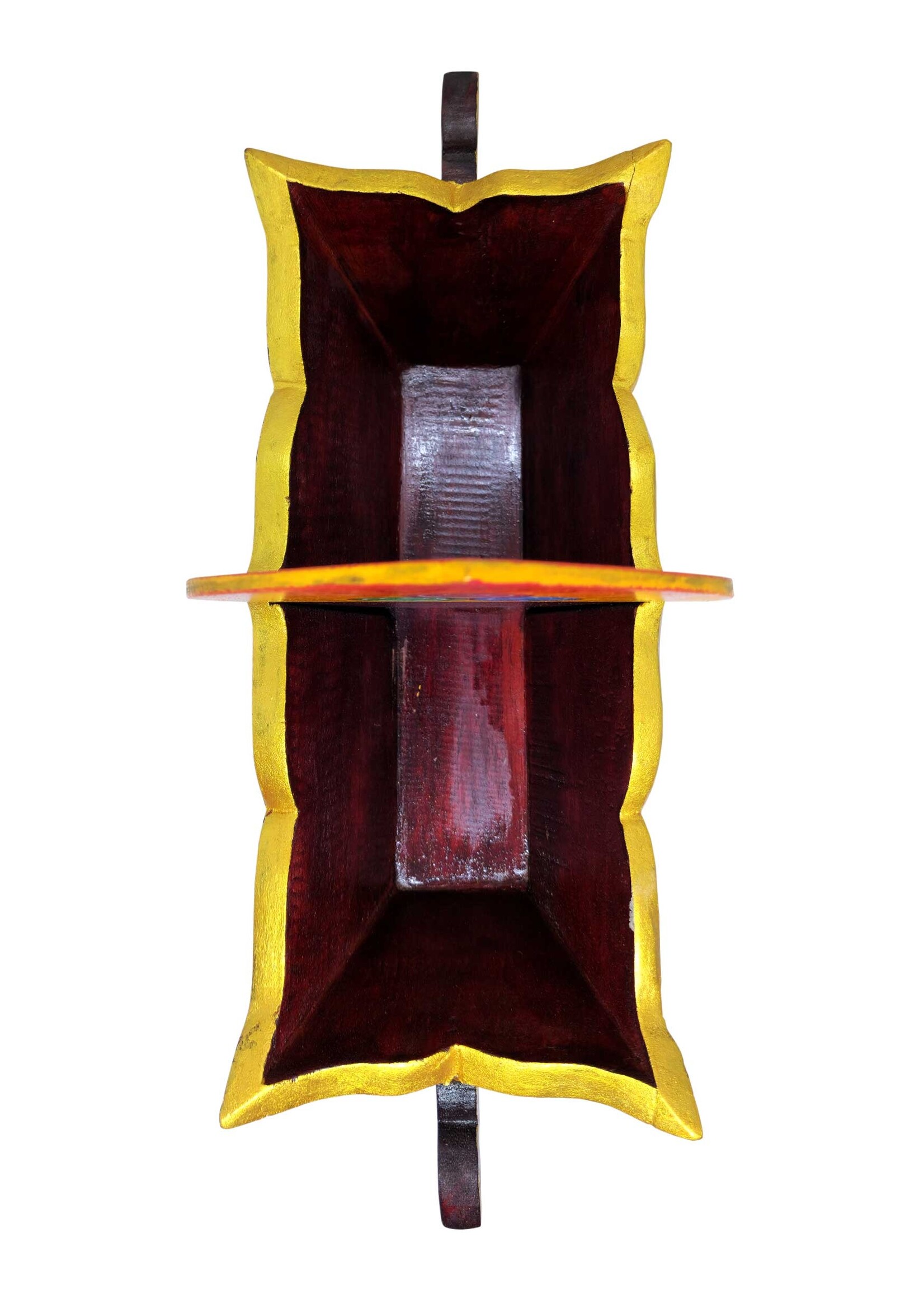 Tibetan Chemar Bo, Handcrafted from Wood