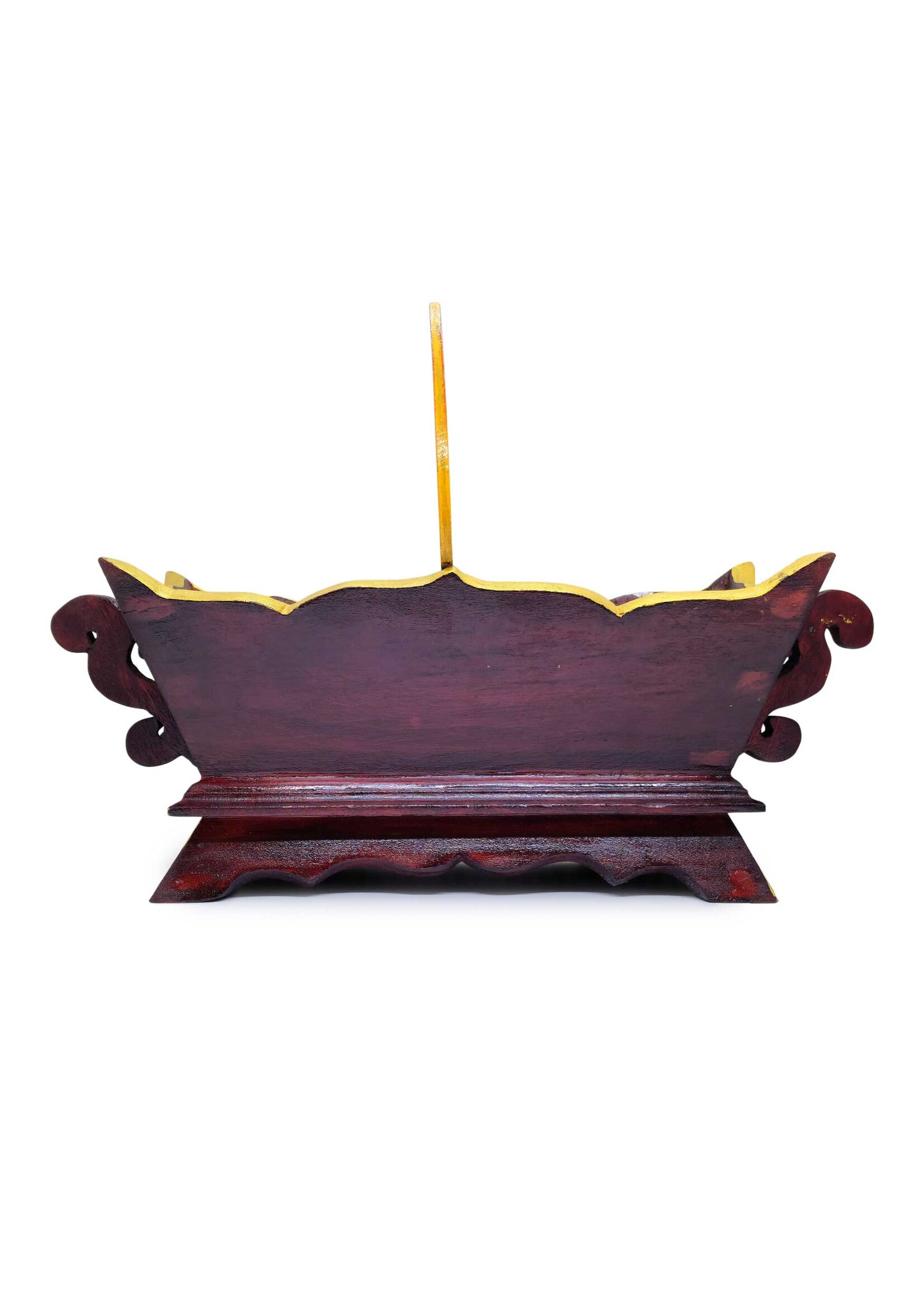 Tibetan Chemar Bo, Handcrafted from Wood