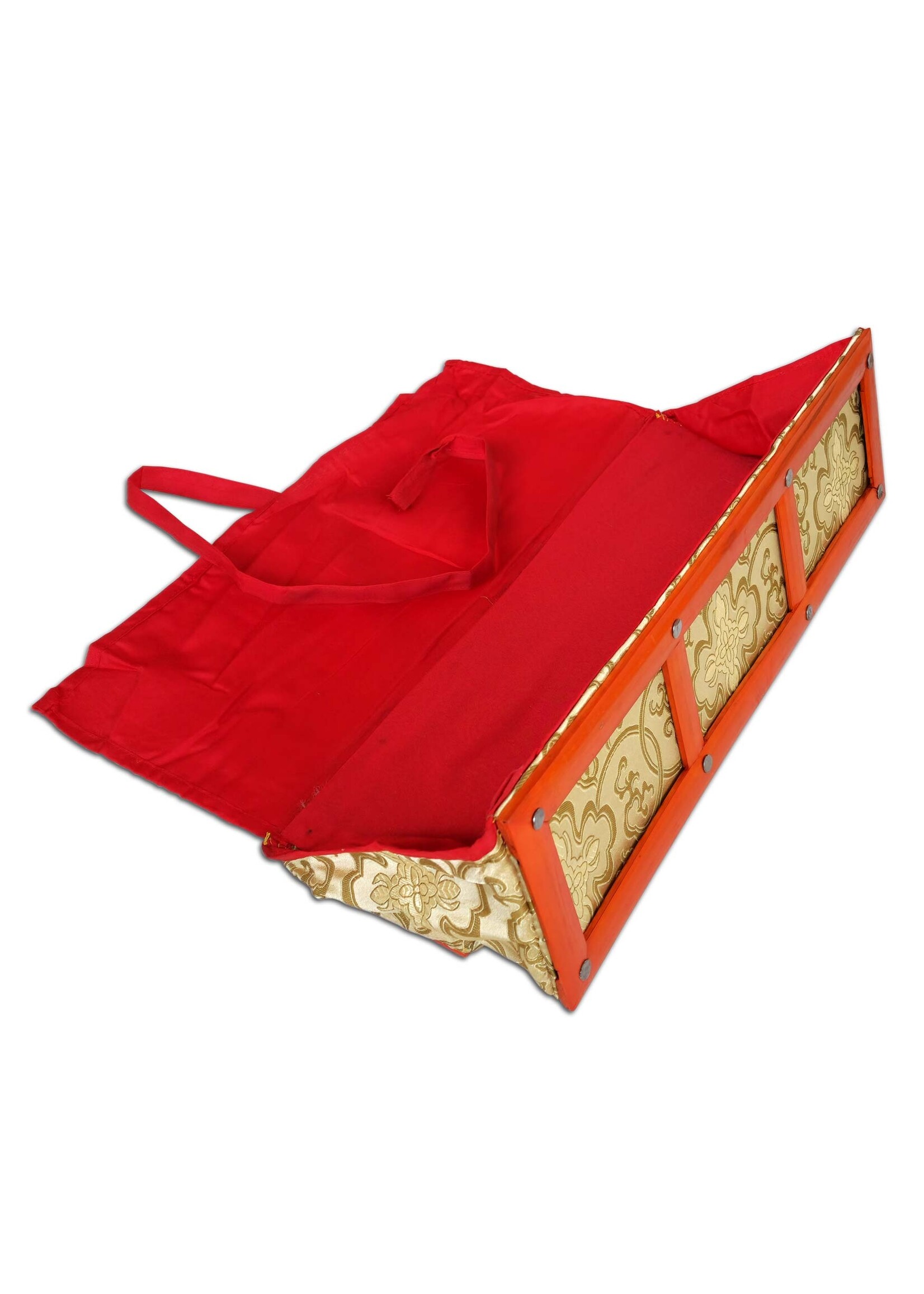 Dharma-Buchhülle aus Brokat mit Bambusrahmen