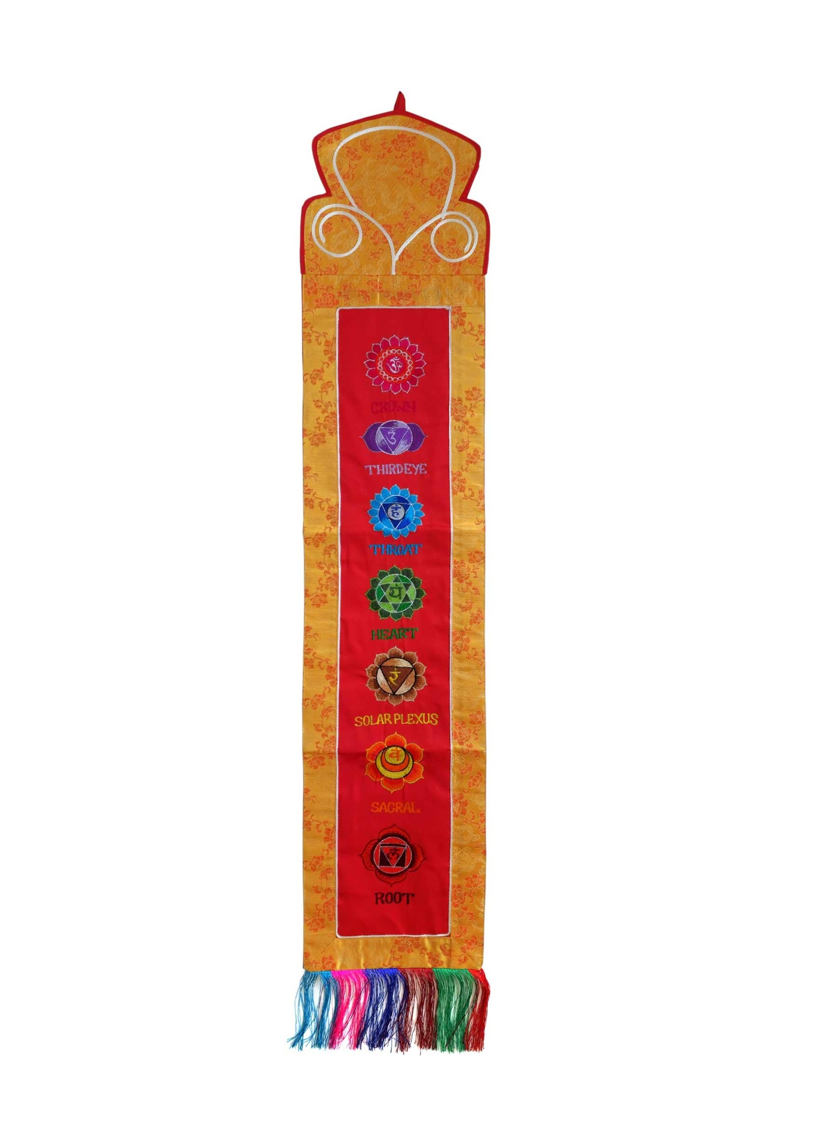 Tenture tibétaine, sept chakras