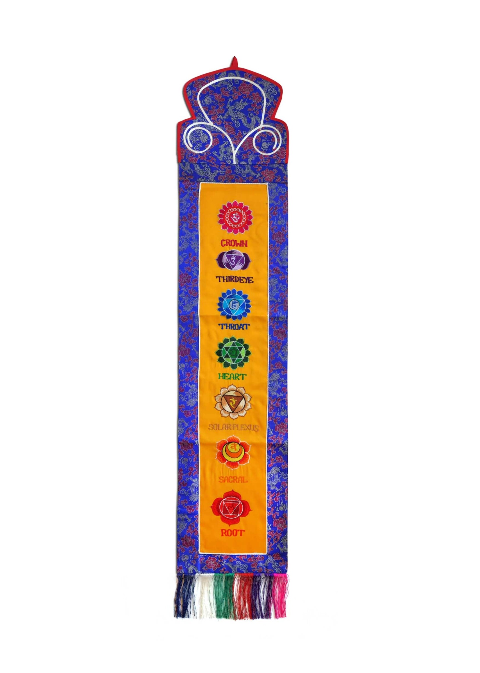 Tenture tibétaine, sept chakras