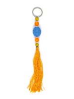 Porte-clés tibétain perles d'ambre