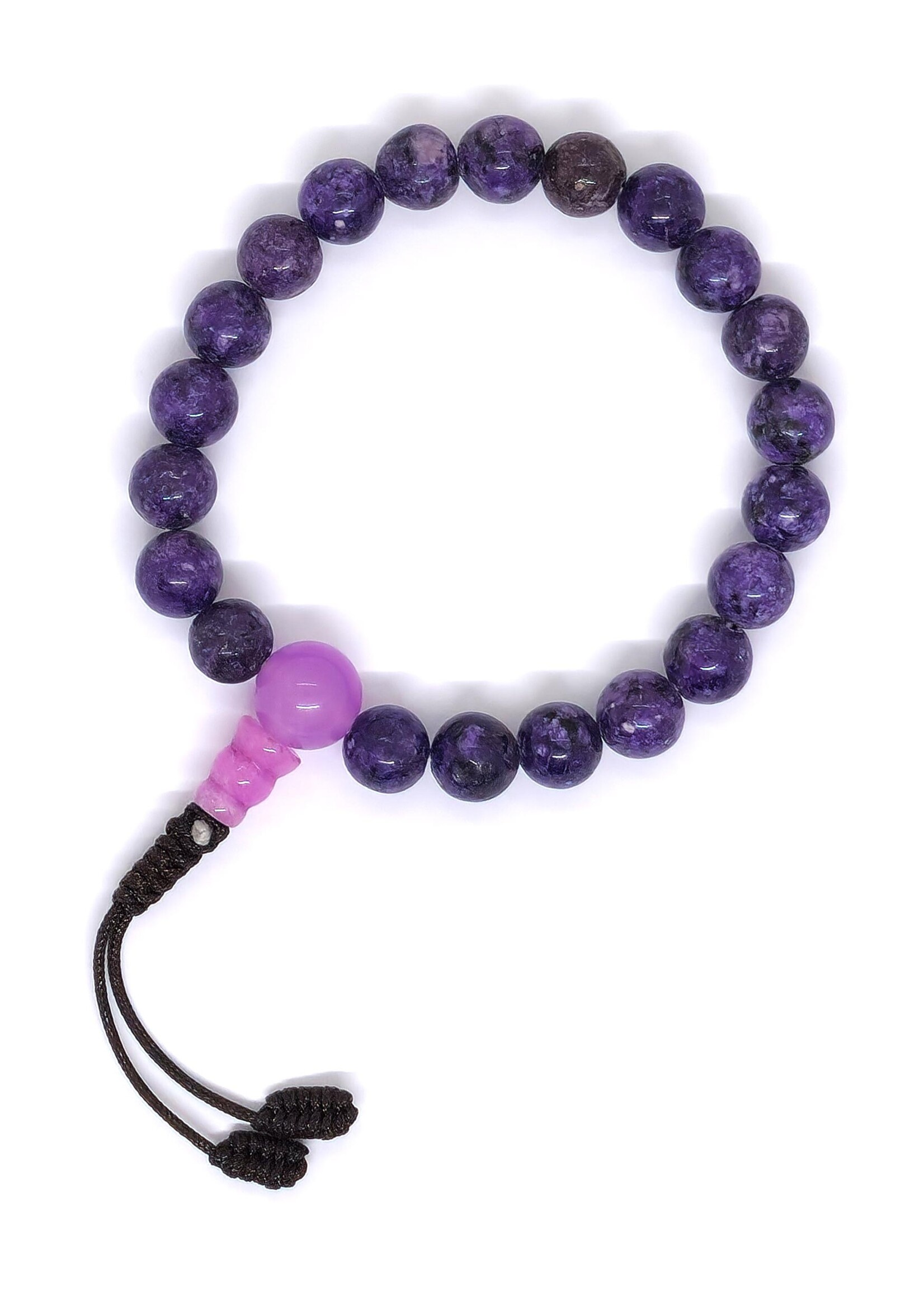 Granite Stone Beads Wristband Mala