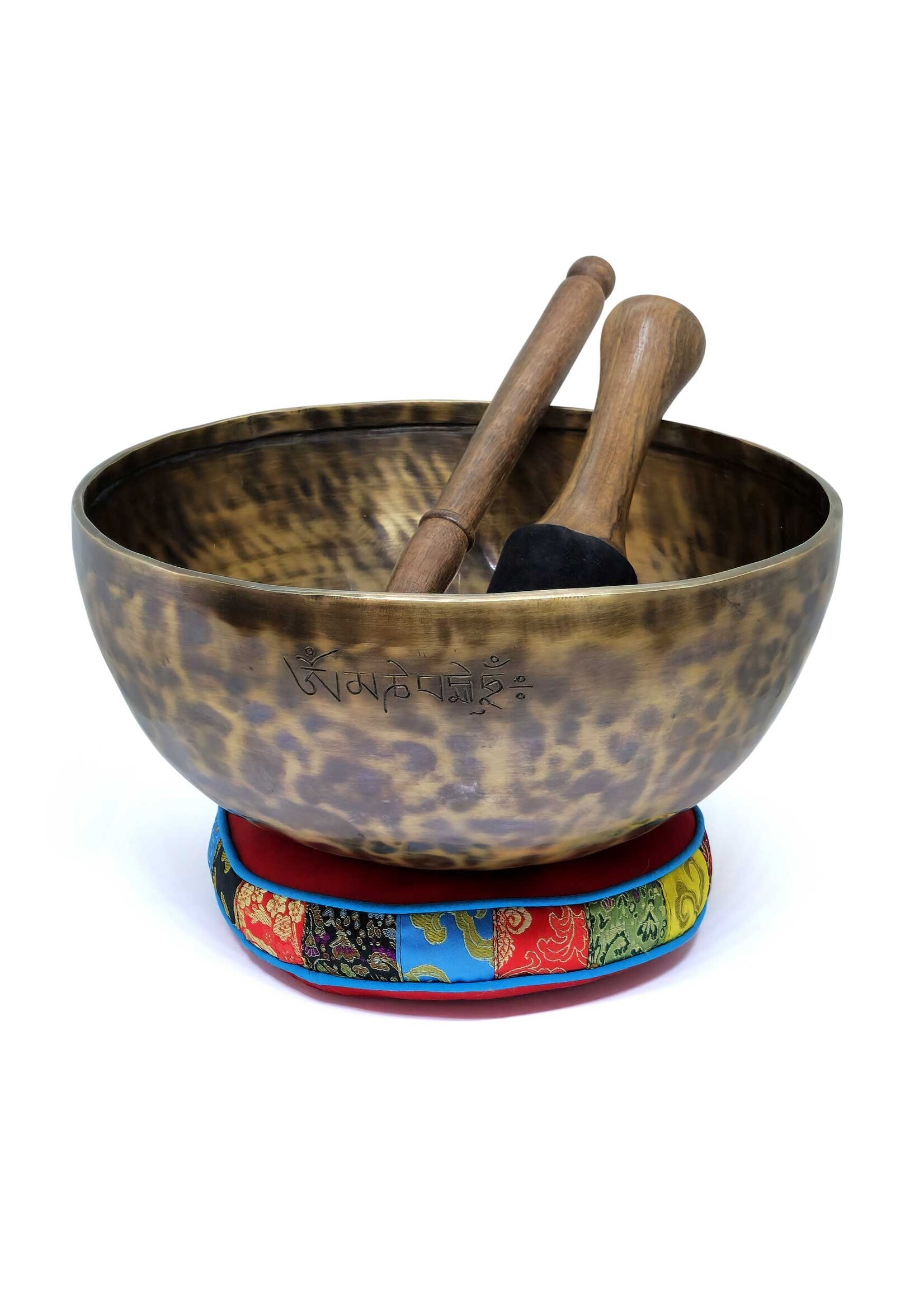 Tibetan Singing Bowl - Full Moon, 4-Piece-Set, Ø 26cm, 1.7kg