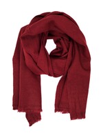 Burgundy Red Pashmina Scarf, 35 x 160 cm