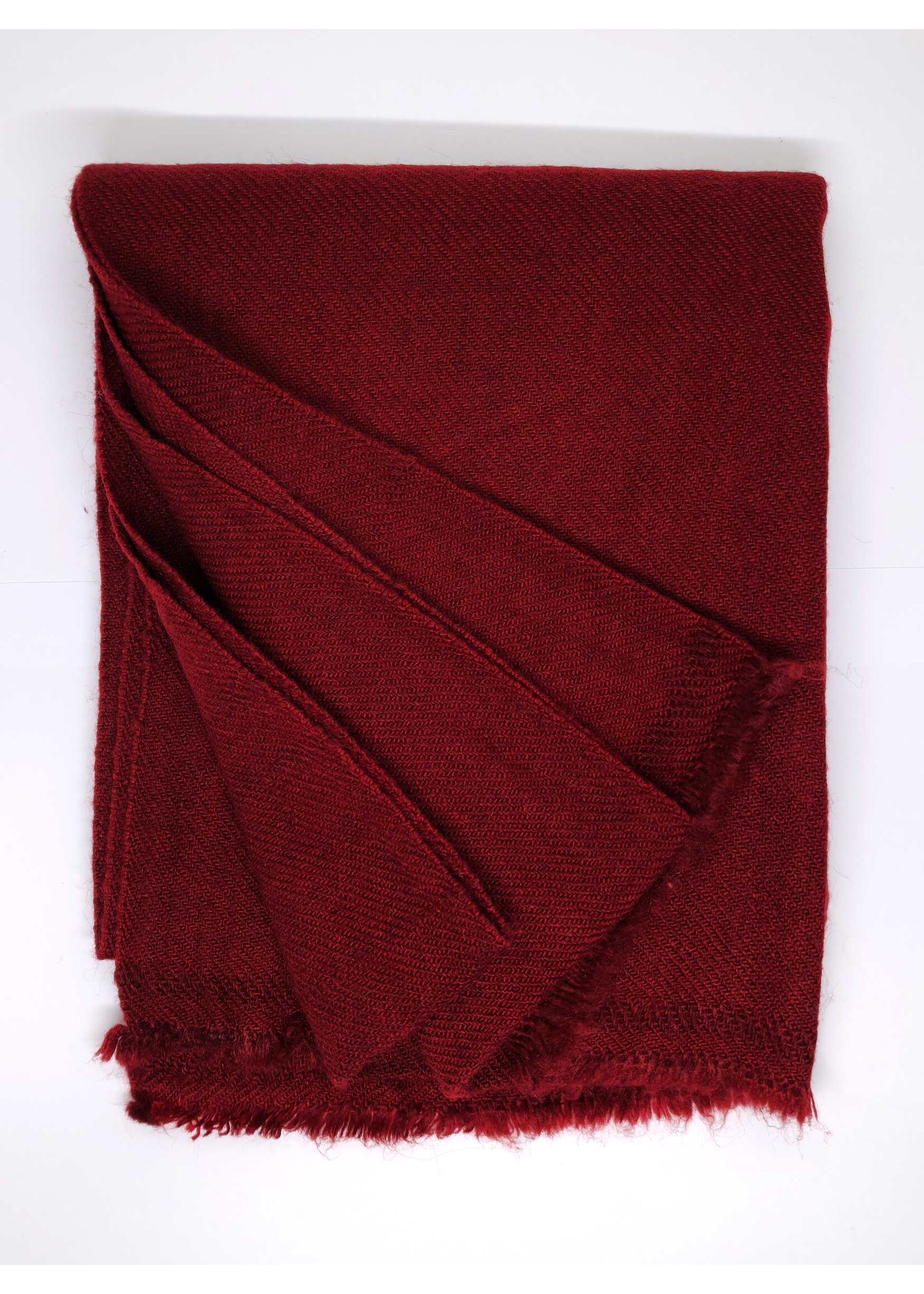 Burgunderroter Pashmina-Halstuch, 35 x 160 cm