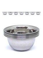 Tibetan Steel Water Offering Bowl (Set of 7)