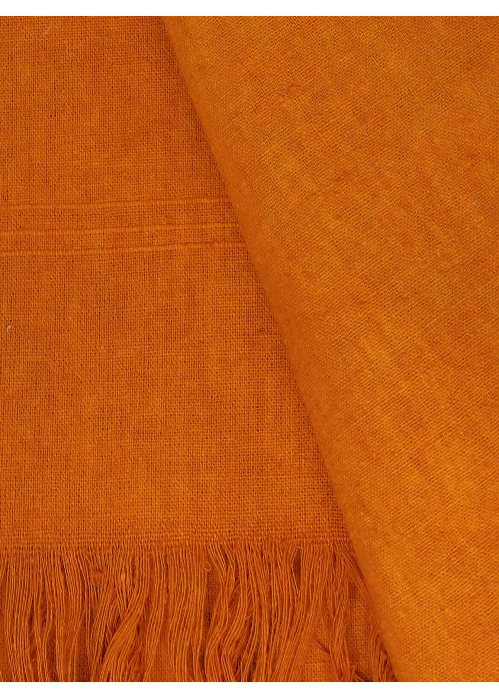 Châle tibétain en soie brute, 250 x 120 cm