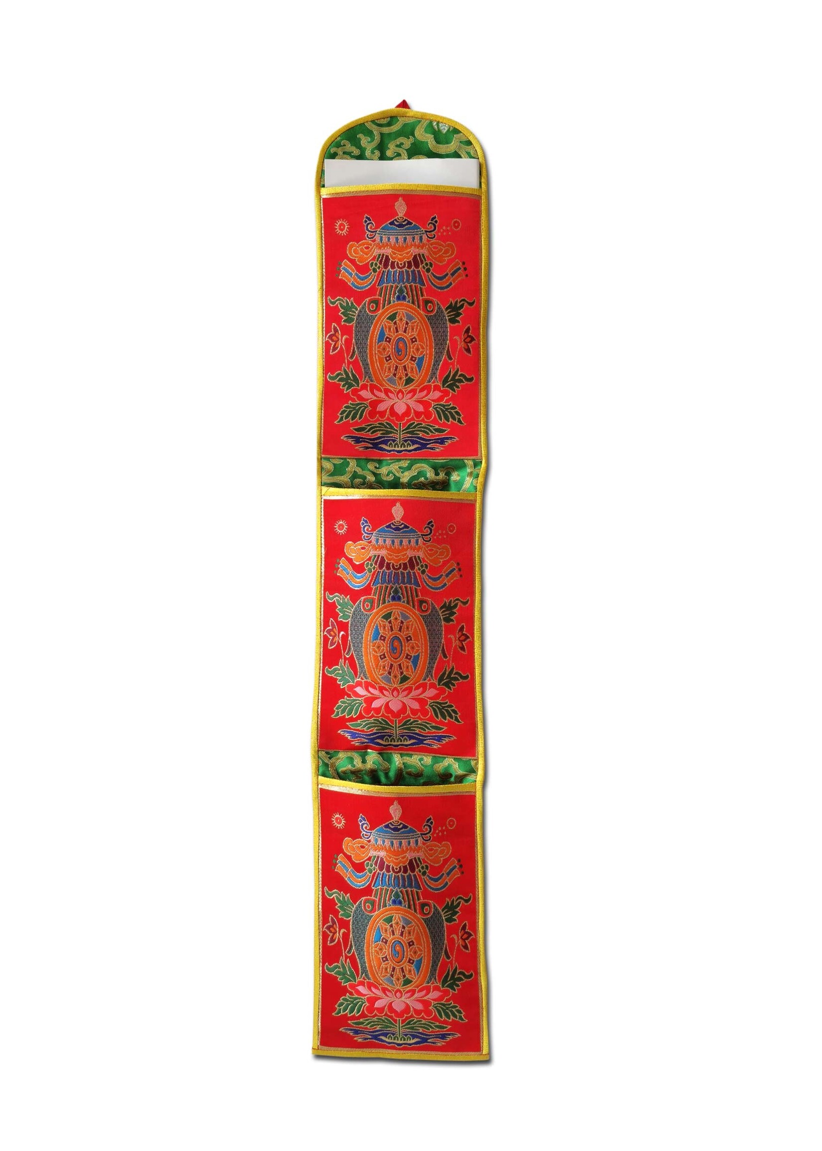 Appendiabiti da parete tibetano con tasche porta lettere