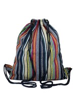 Tibetischer Rucksack Turnbeutel Ngonag aus Gheri Baumwolle