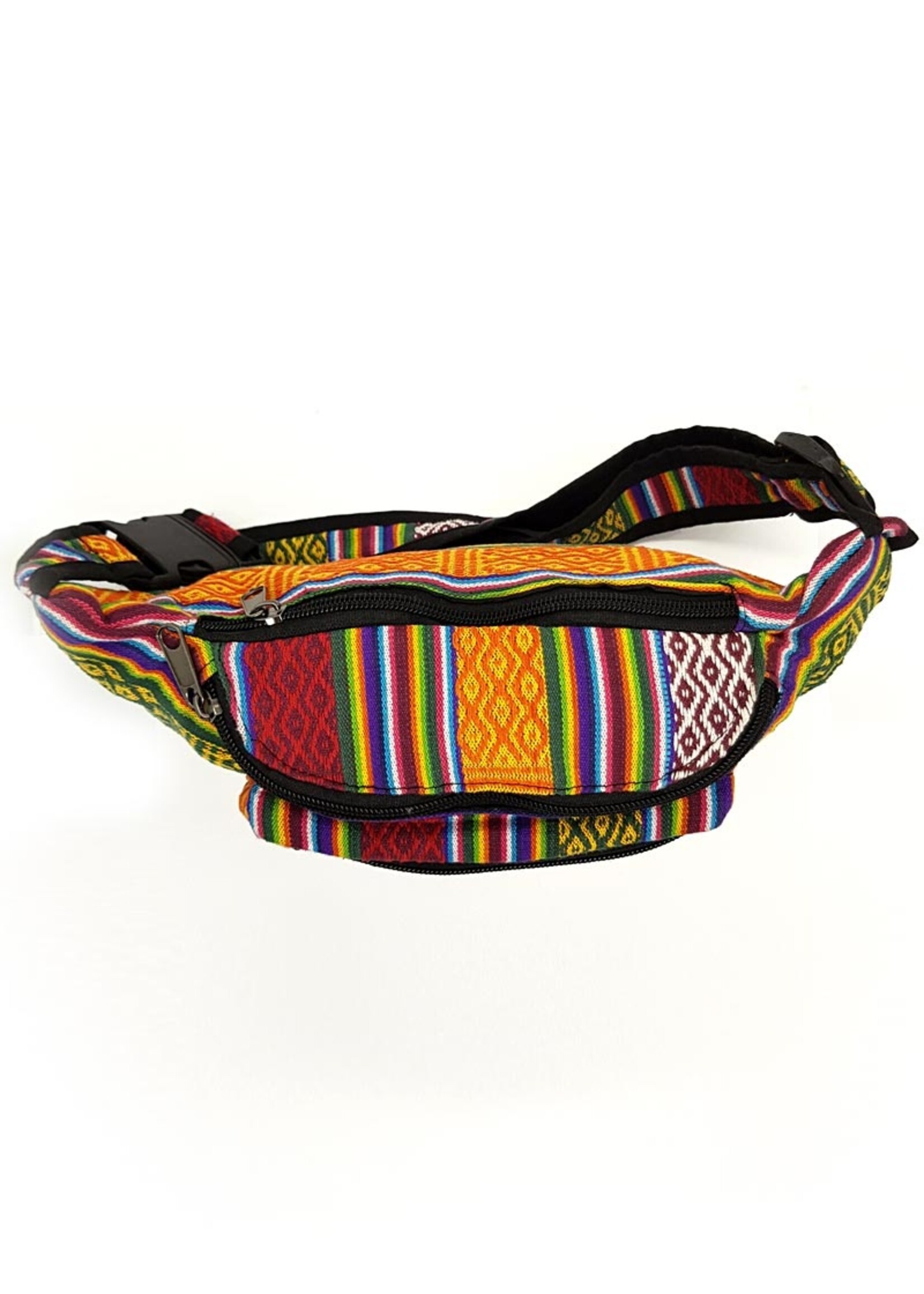 Tibetische Gürteltasche aus Baumwolle und Hanf, Tenzin