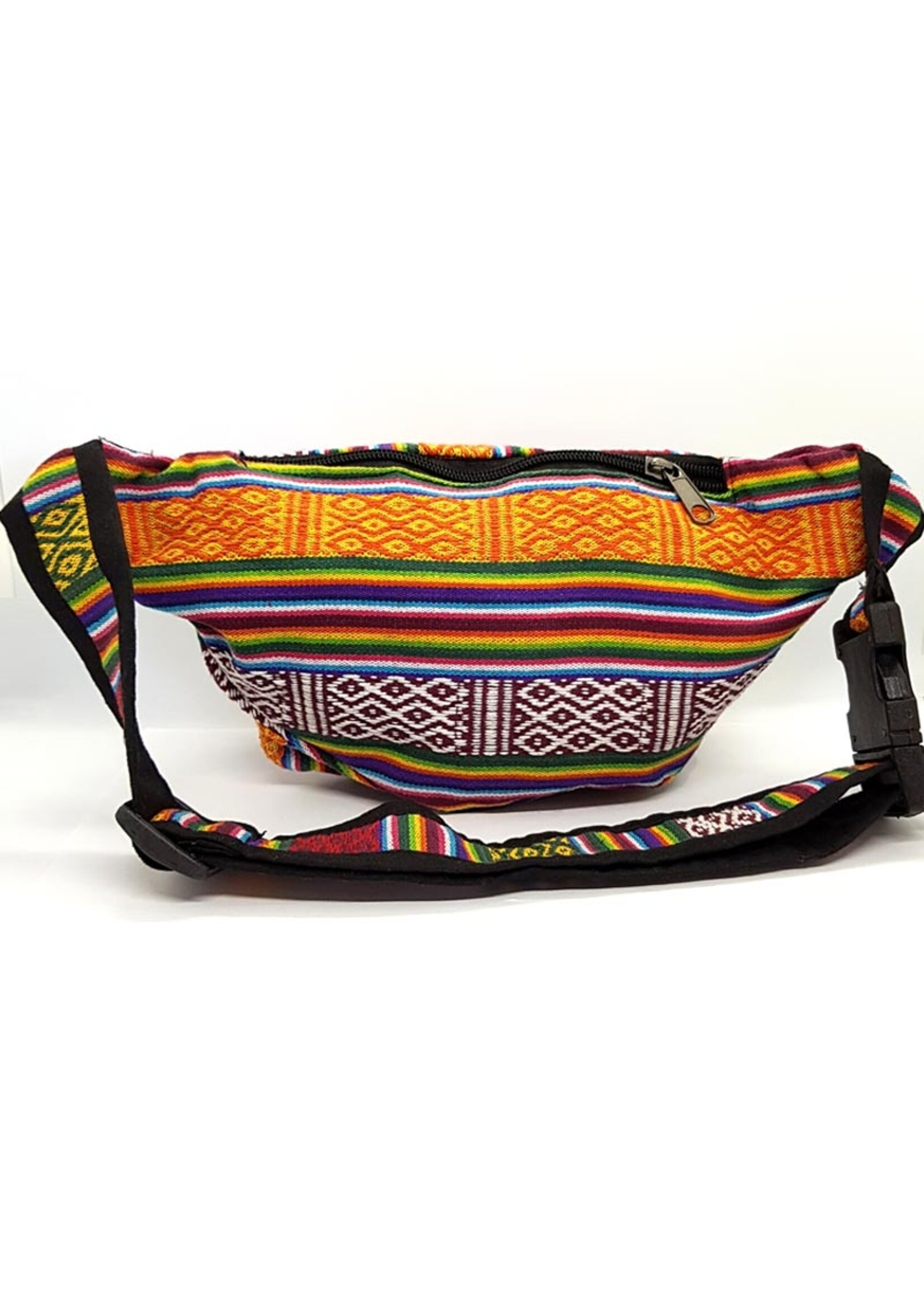 Tibetische Gürteltasche aus Baumwolle und Hanf, Tenzin