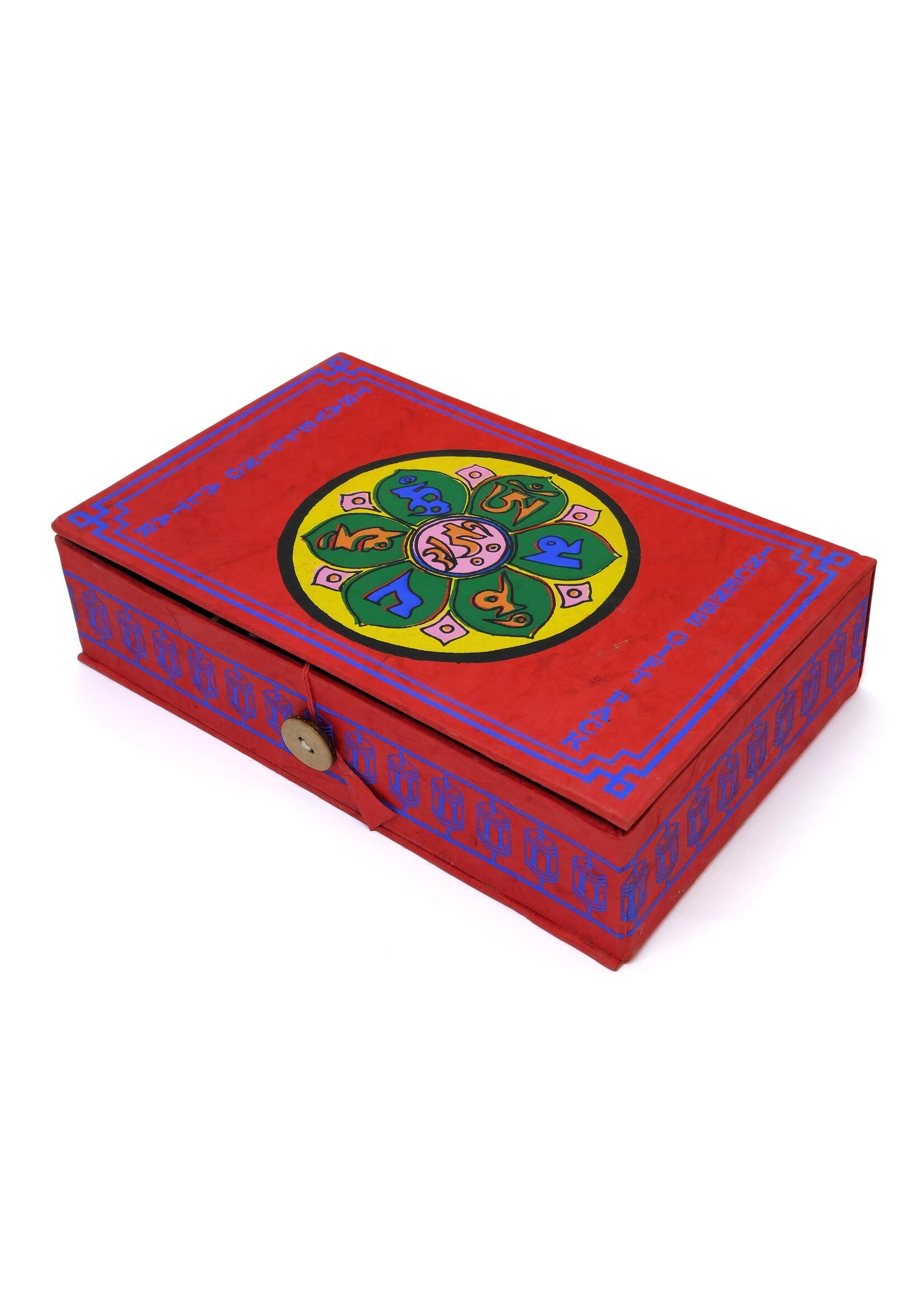 Boîte cadeau pour autel tibétain Om Mani Padme Hum