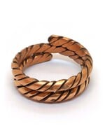 Tibetan Copper Twisted Coil Ring