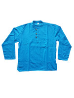 Camicia unisex in cotone, blu