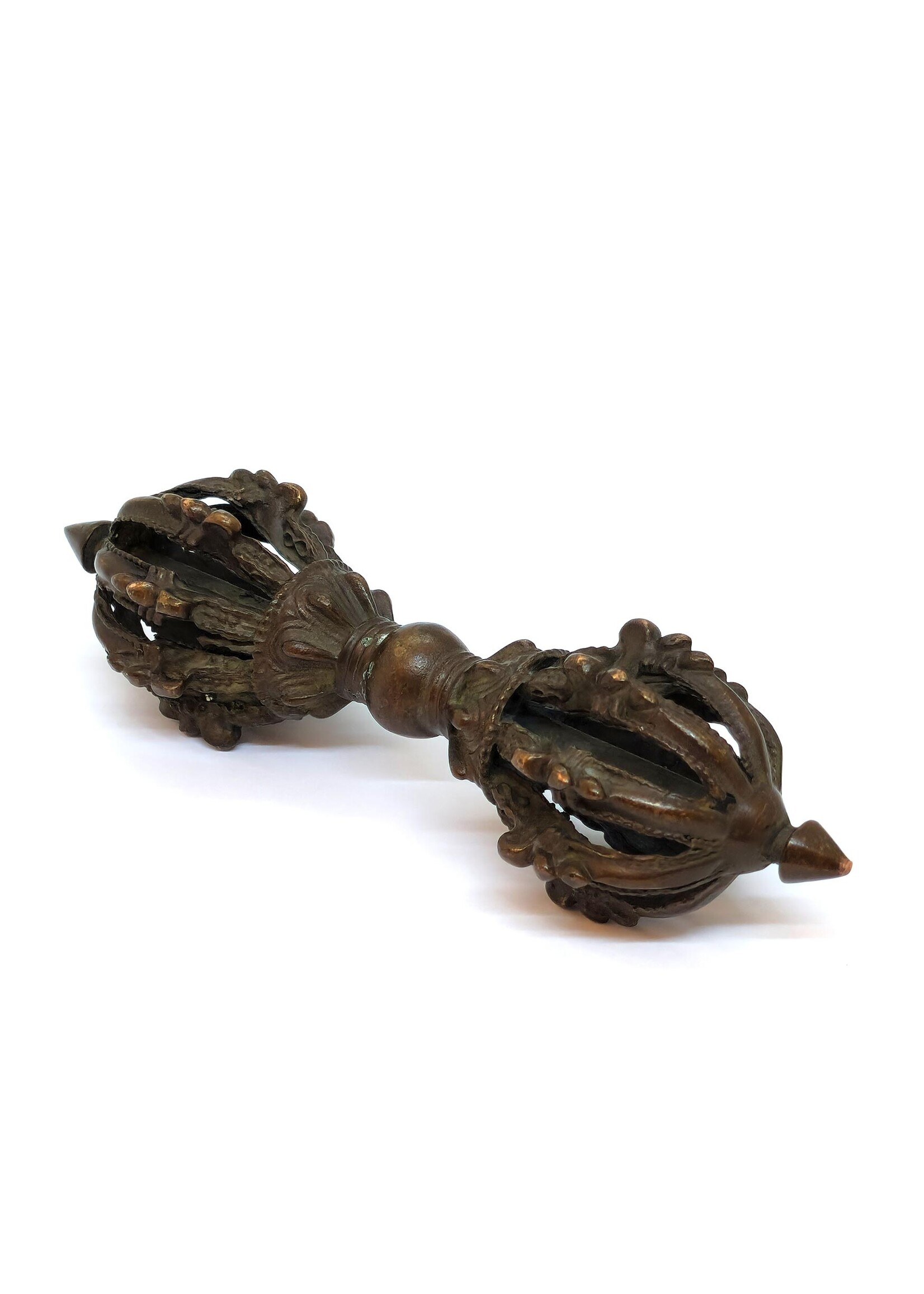 Tibetan 9-Pronged Dorje Vajra – Symbol of Strength and Protection, 14.5 cm