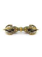 Tibetan Dorje Vajra – 5-Pronged Ritual Symbol in Copper, 8 cm