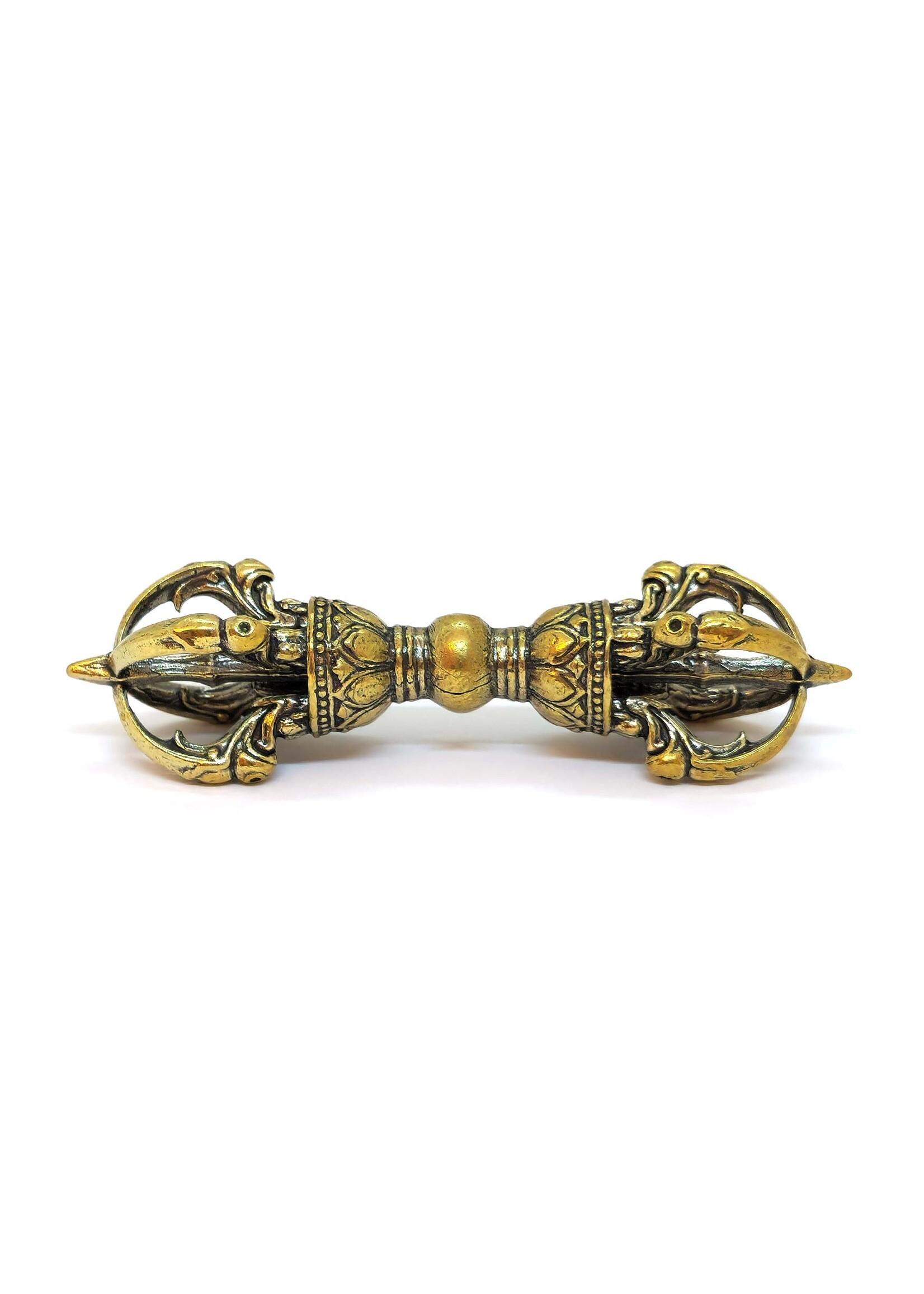 Tibetan Dorje Vajra – 5-Pronged Ritual Symbol in Copper, 8 cm