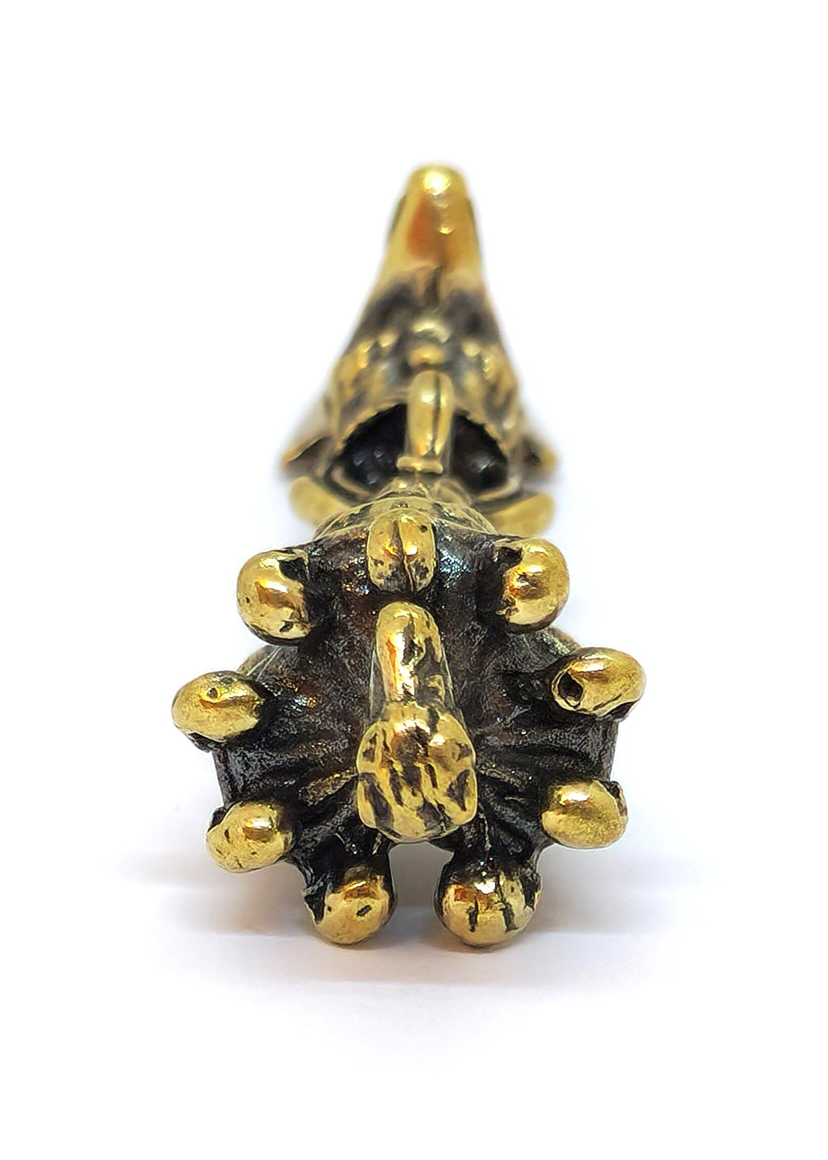 Tibetan Dorje Phurba – Ritual Dagger in Copper, 9.5 cm