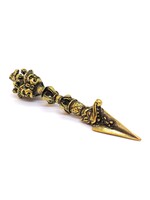 Tibetischer Dorje Phurba – Ritualdolch aus Kupfer, 9.5 cm