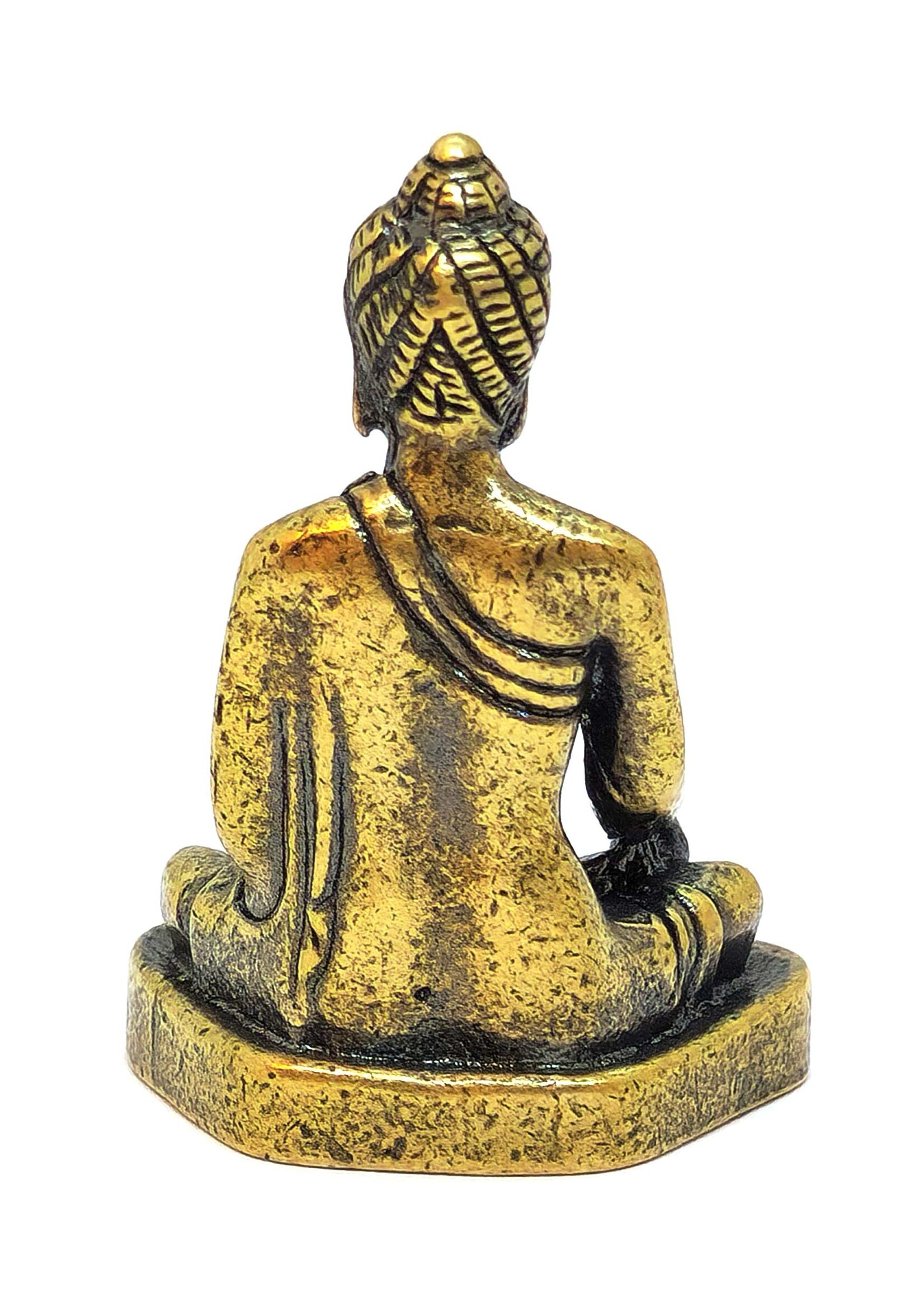 Mini Statue du Bouddha Shakyamuni – Symbole de Sagesse en Cuivre, 3.5 cm