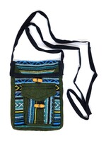 Small Tibetan Shoulder Bag, Made of Hand-Loomed Cotton, Ngonpo