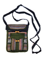 Tibetische Umhängetasche aus Baumwolle mit traditionellen Mustern, Singya