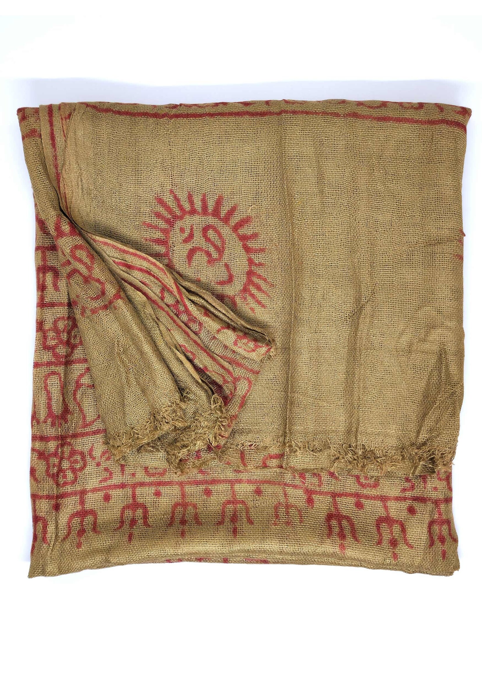 Cotton Scarf with Om Print – Light, Spiritual & Soft for Yoga, Meditation or Everyday Mindfulness