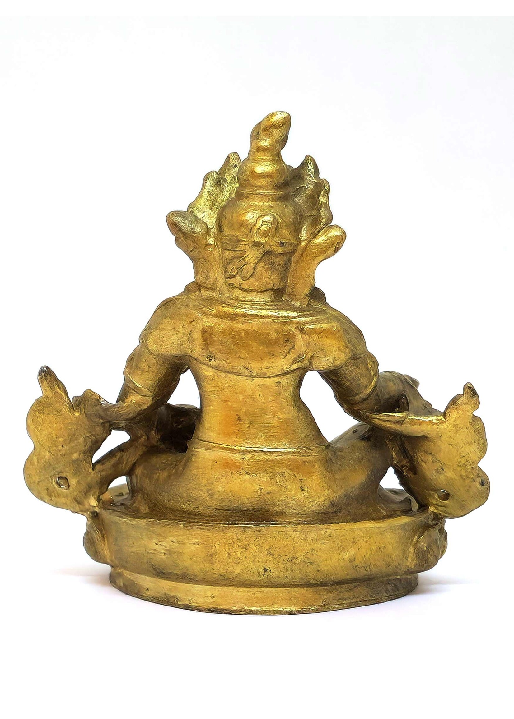 Small Tibetan Copper Zambala Statue, Symbol of Prosperity, Protection and Spiritual Abundance, 5.5cm