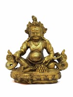 Kleine tibetische Zambala Statue aus Kupfer, Symbol für Wohlstand, Schutz und spirituelle Fülle, 5.5cm