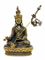 Tibetische Guru Rinpochen Statue aus Kupfer, Symbol der Weisheit und Schutz, 6.5cm