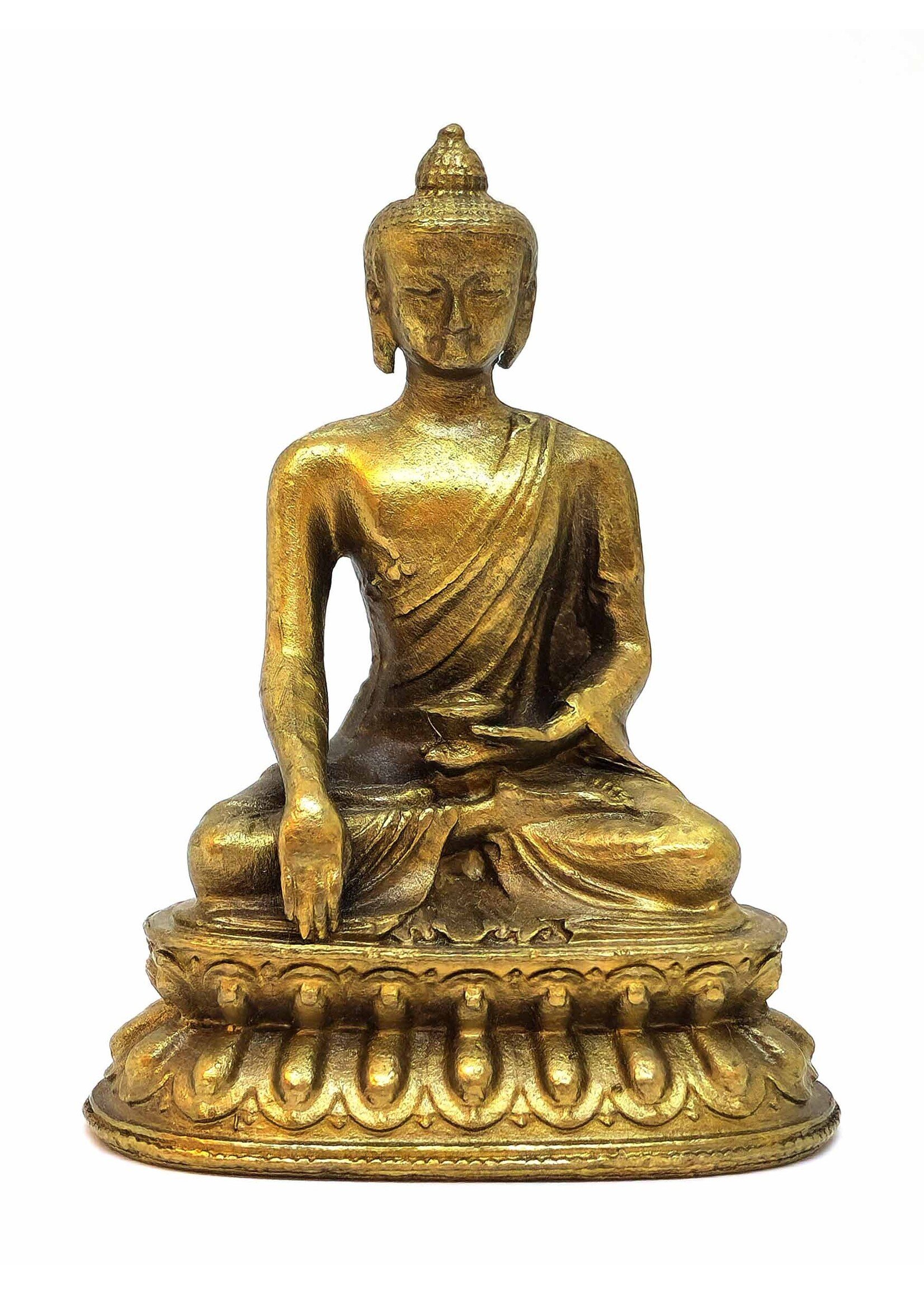 Statue tibétaine de Bouddha Shakyamuni en cuivre, 6,5cm