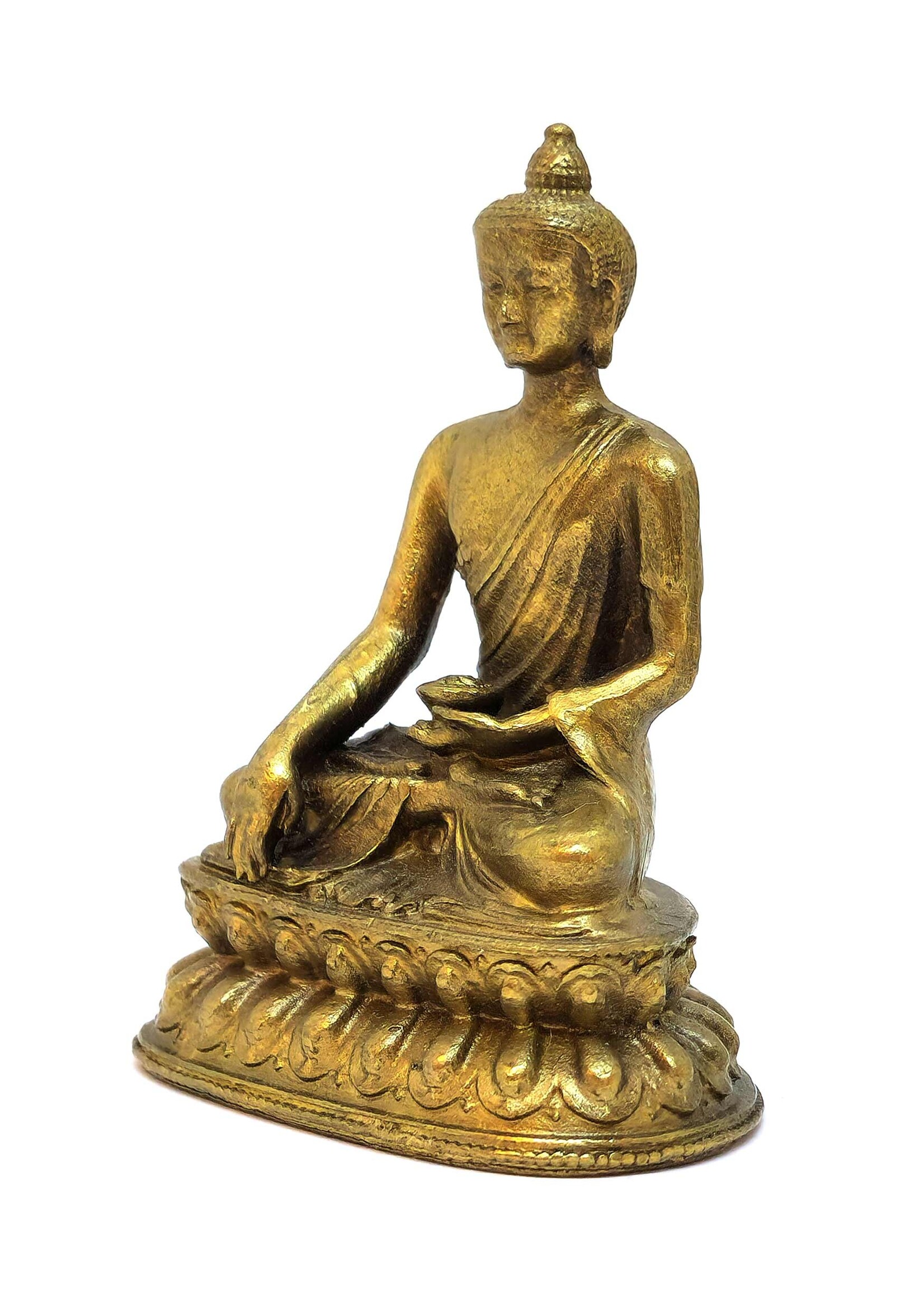 Tibetische Buddha Shakyamuni Statue aus Kupfer, 6.5cm