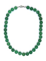Collana in avventurina con perle da 12 mm, Armonia e naturalezza