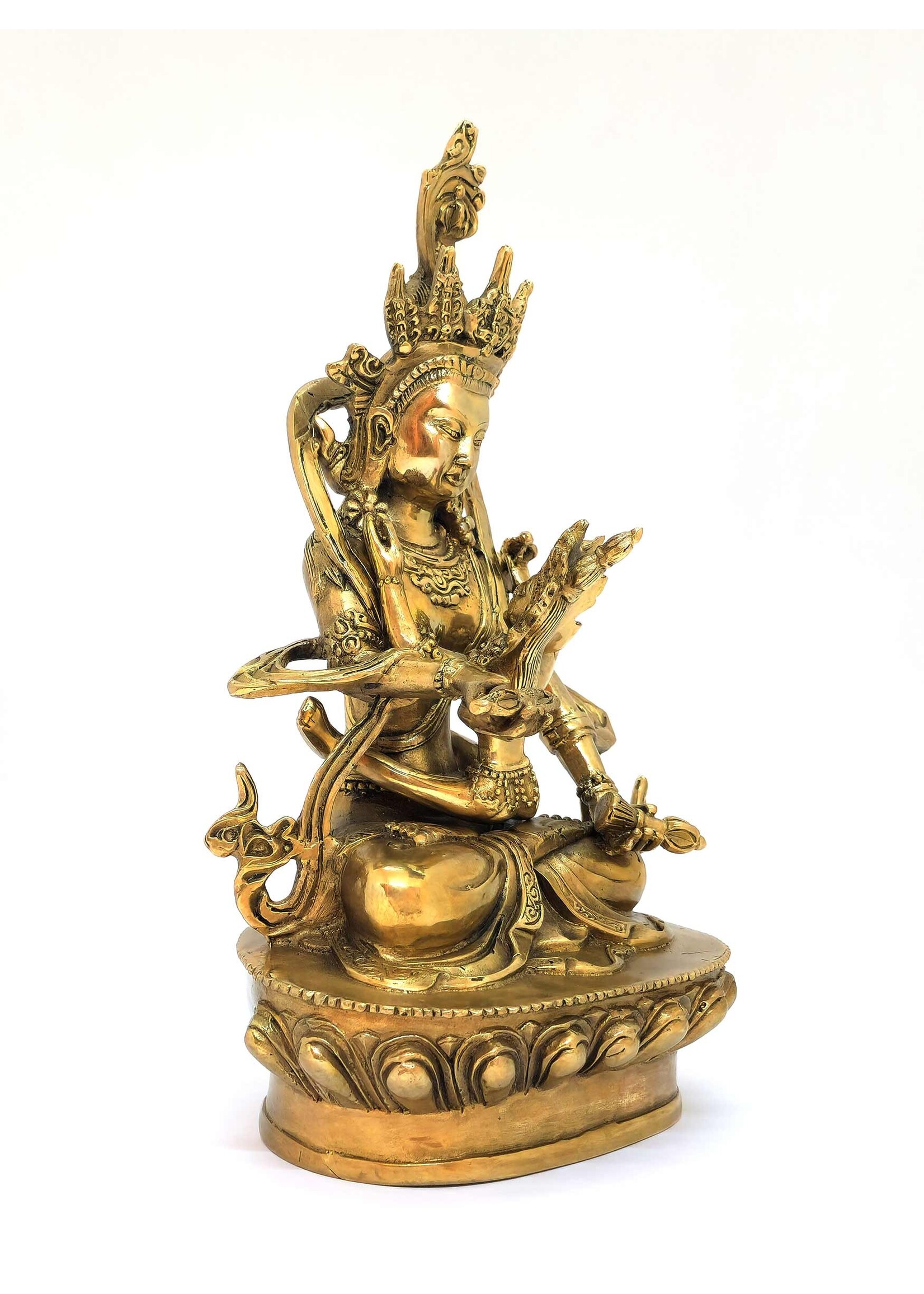 Statua tibetana Dorje Sempa Yab-Yum, Simbolo di purezza, compassione e illuminazione, 19cm