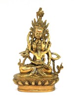 Tibetan Dorje Sempa Yab-Yum Statue, Symbol of Purity, Compassion and Enlightenment, 19cm