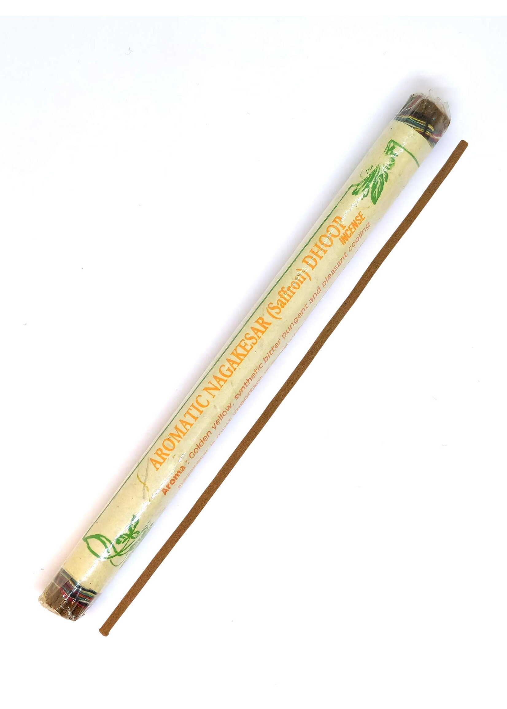 Bastoncini d’incenso Dhoop Nagakesar, Caldo profumo di zafferano per meditazione e relax