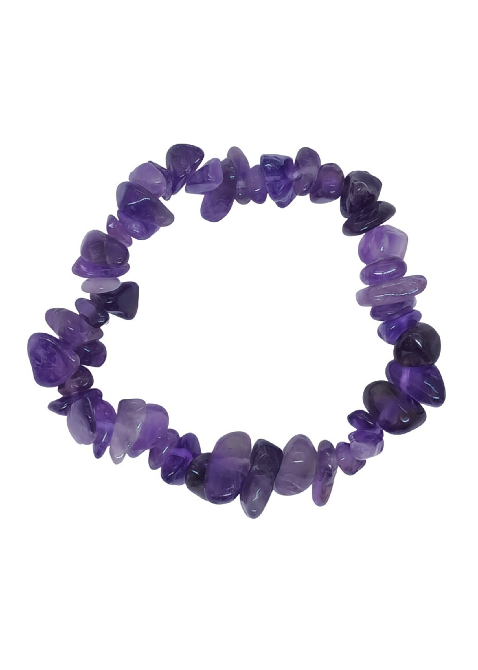 Amethyst Kinder-Armband Splitter 14 cm – Naturstein Violett