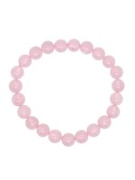 Bracciale Bambini Quarzo Rosa 14 cm, Pietra Preziosa Rosa 6mm