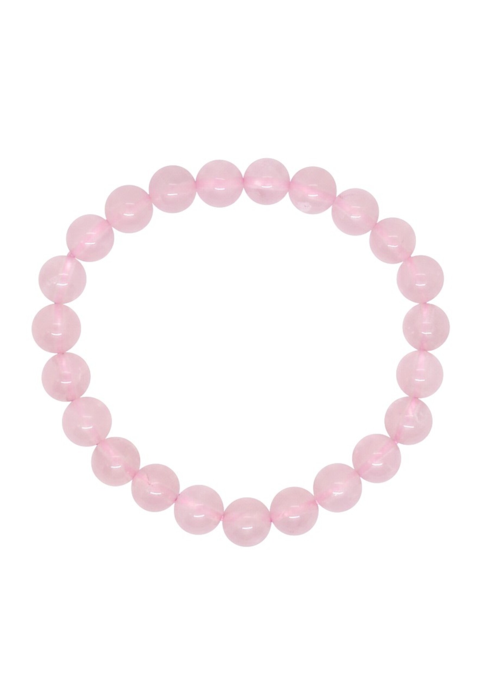 Rose Quartz Kids Bracelet 14 cm, genuine Gemstone Pink 6 mm