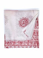 Cotton Scarf with Om Print – Light, Spiritual & Soft for Yoga, Meditation or Everyday Mindfulness