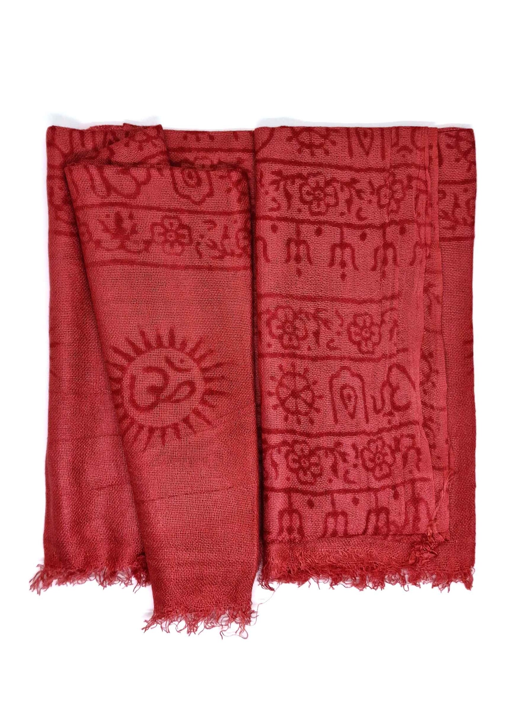 Cotton Scarf with Om Print – Light, Spiritual & Soft for Yoga, Meditation or Everyday Mindfulness