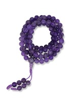 Tibetische Gebetskette aus Amethyst