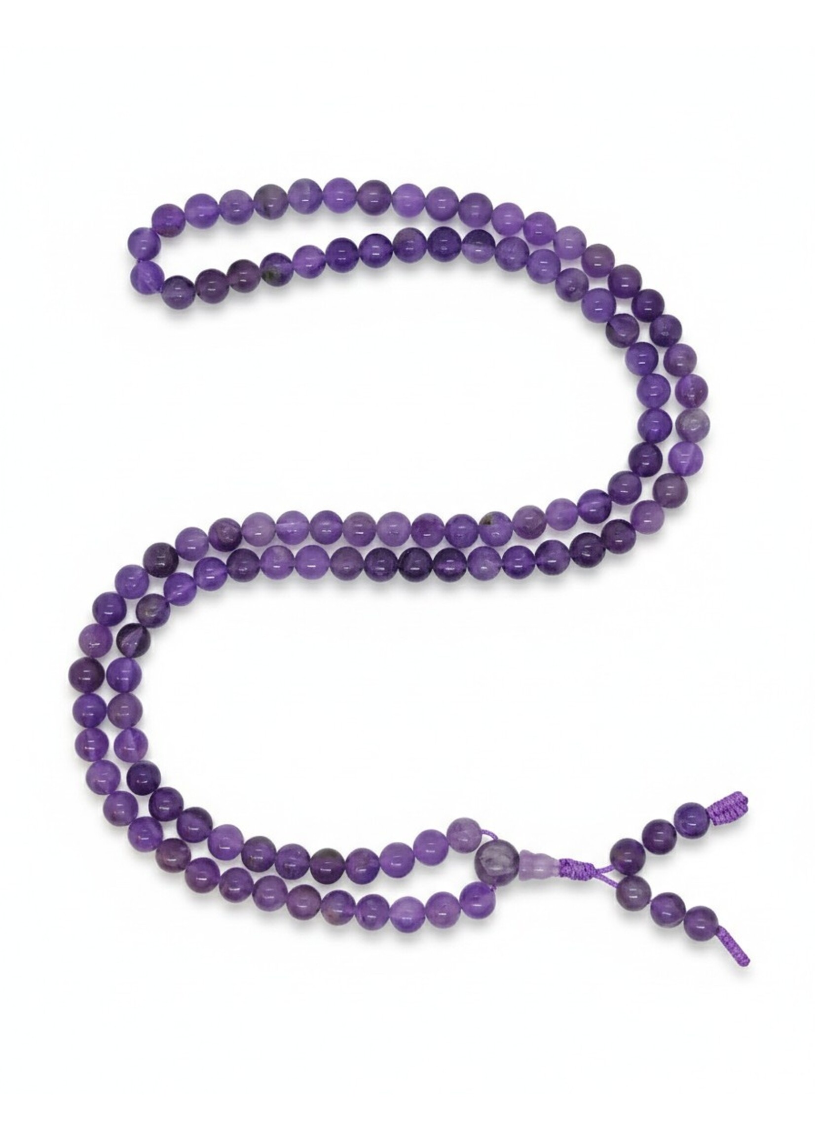 Tibetan Prayer Beads Amethyst