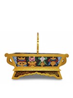 Tibetan Chemar Bo, Handcrafted from Wood