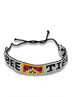 Bracelet en perles tissé à la main