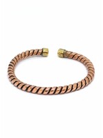 Bracelet Cuivre Style Corde Artisanal, Ajustable, 18 cm